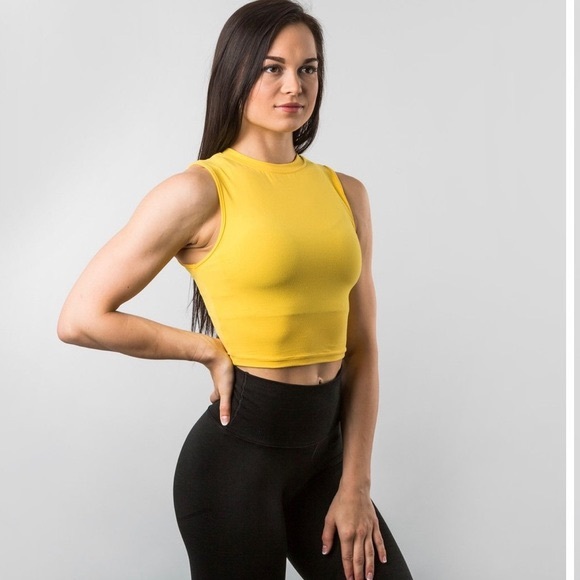Alphalete Tops Alphalete Ultrasoft High Tank Crop Poshmark